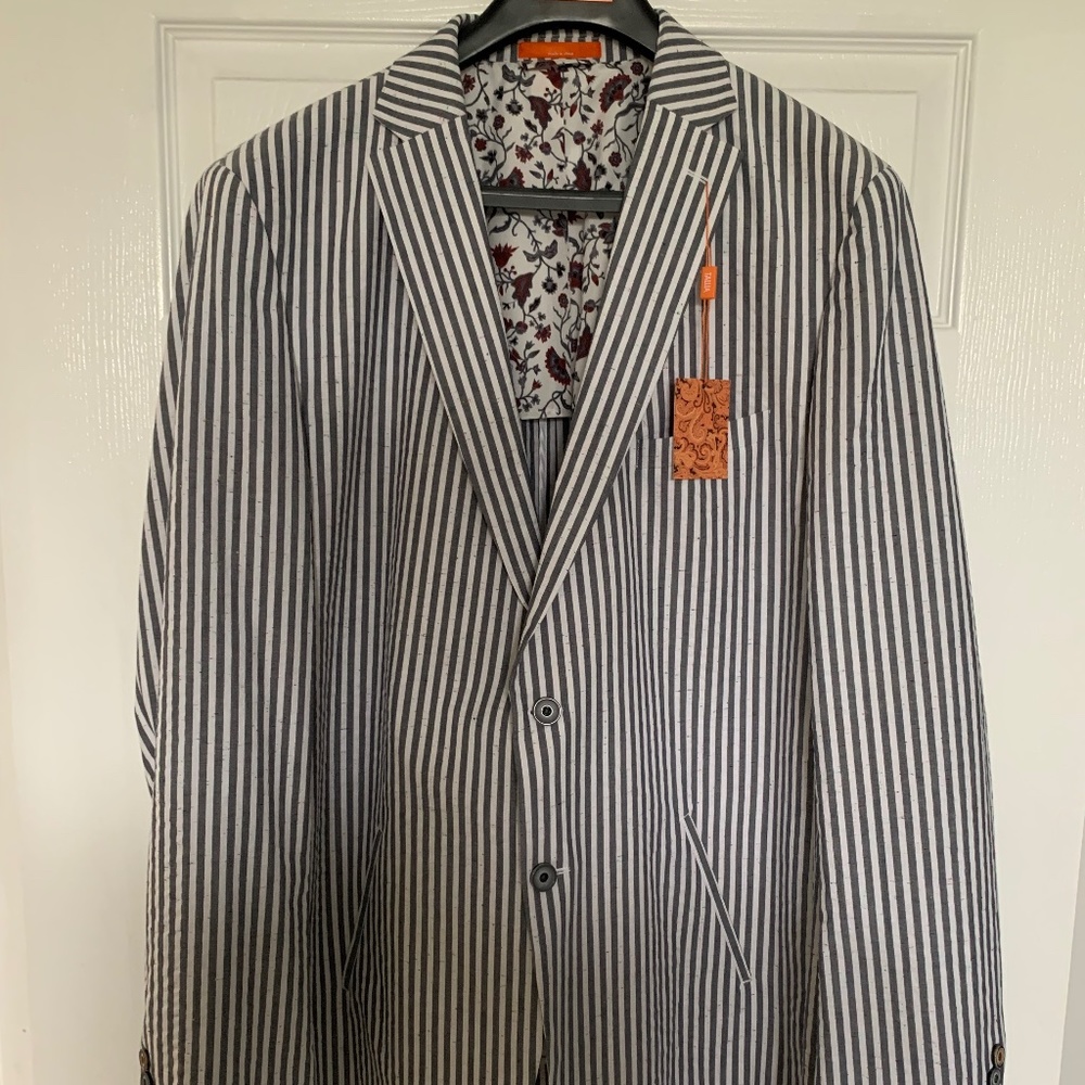 Tallia Blazer Seersucker Sz 48L